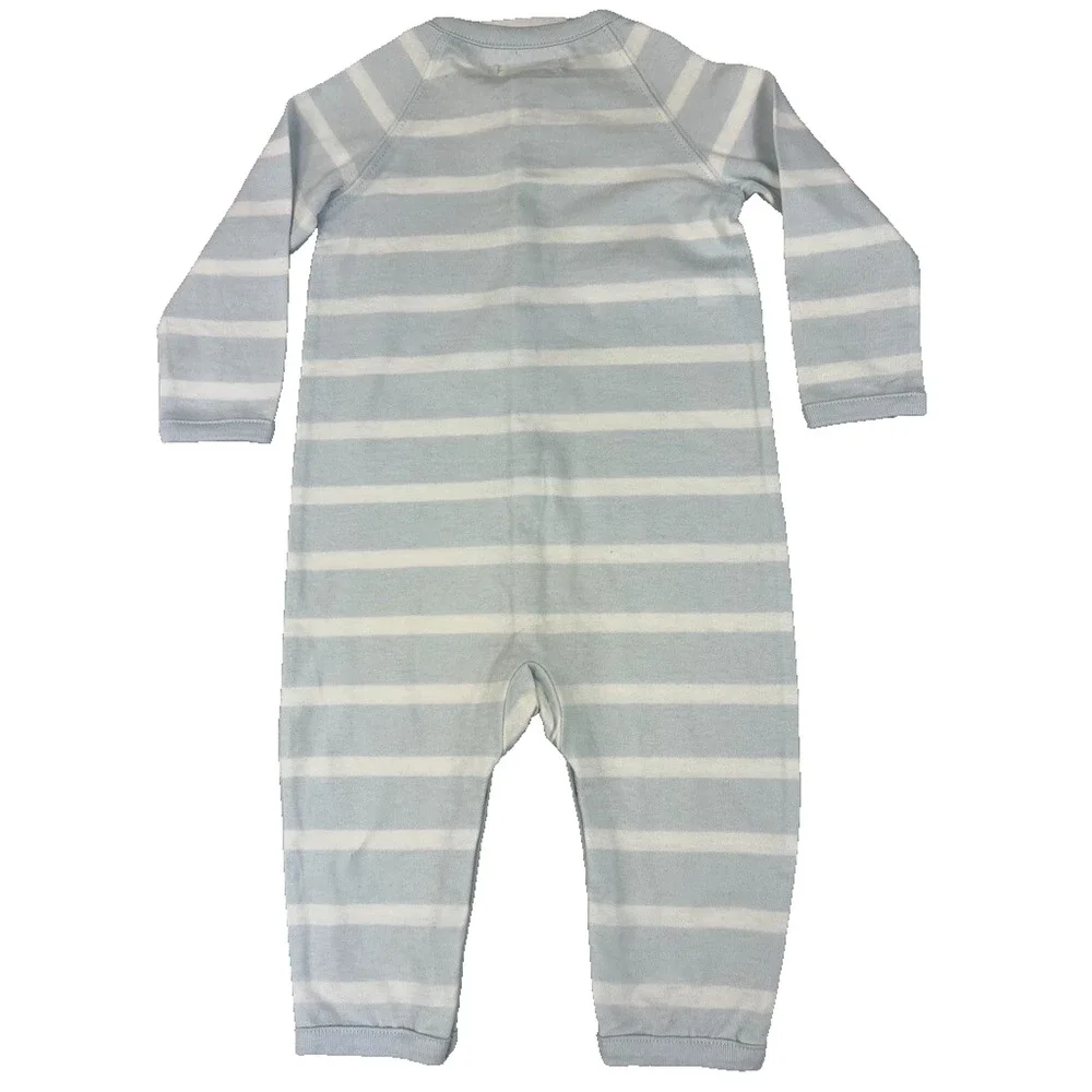 Polo Ralph Lauren Coverall Baby Size 6 Months One Piece Fleece full Button Front